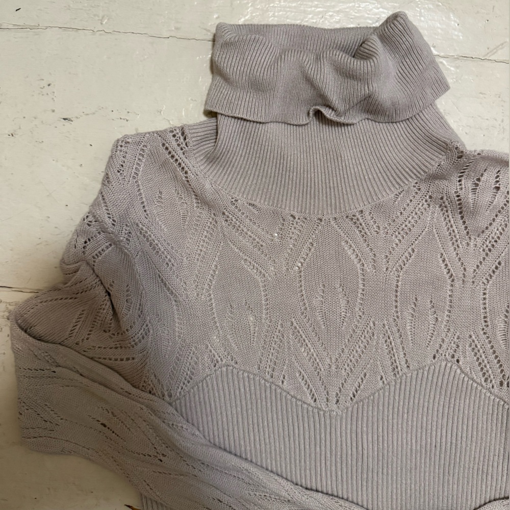 Free People Gray Knit Bodysuit